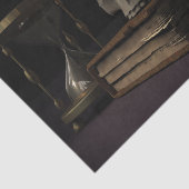 Schulpmortaliteitstijdsboek Gothic Decoupage Tissuepapier (Detail)