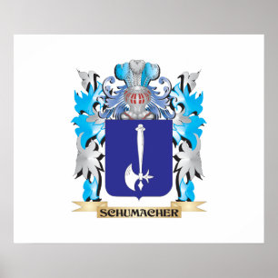 Schumacher Coat of Arms - Familie Crest Poster