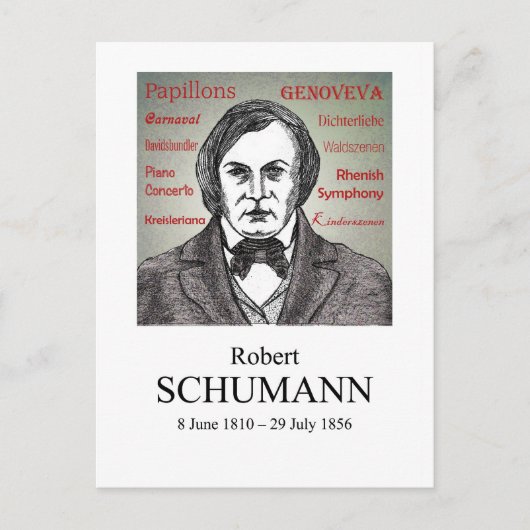 Schumann Briefkaart (Voorkant)