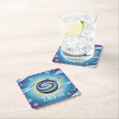 Schumann Resonance Celestial Blue Scalloped Set  Kartonnen Onderzetters (Insitu)