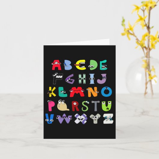 Schurk Brief ABC Leren Jongens Matching Evil Alp Kaart (Gele Bloem)