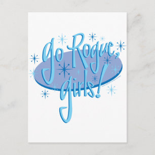 schurkenmeisjes briefkaart