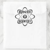 schurkenwetenschapper ronde sticker (Tas)