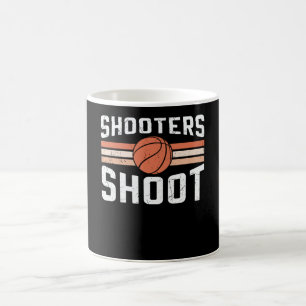 Schutters Schieten Bal Basketbal Ontwerp Koffiemok