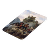 Schutters verdedigen een bergpas (Karl Lessing) Magneet (Linkerzijde)