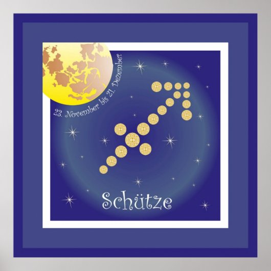 Schütze 23. November bis 21. Dezember Poster (Voorkant)
