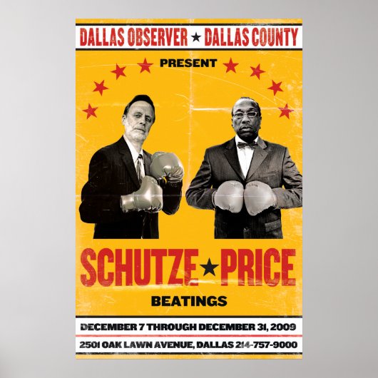 Schutze tegen Price Poster (Voorkant)