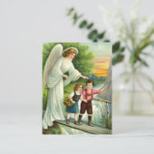 Schutzengel, Kinder en Brücke Briefkaart (Staand voorkant)