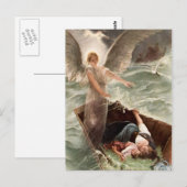 Schutzengel Meer Mutter und Kind Karl Raupp Briefkaart (Voorkant / Achterkant)