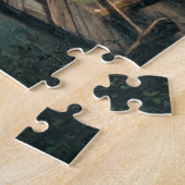 Schutzengel und zwei Kinder auf Brücke Legpuzzel (Zijkant)