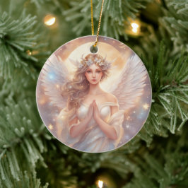 Schutzengel, wasserfarben pastell Gemälde Keramisch Ornament