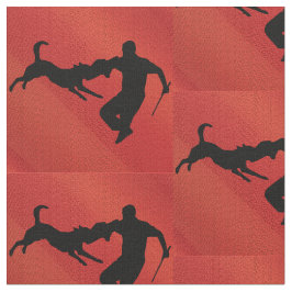 Schutzhund Dog Leaps Stof