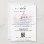 *~* Schuur Amerikaanse vlag AR19 QR RSVP bruiloft Kaart (Achterkant)