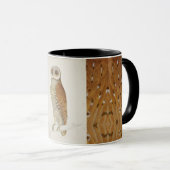 Schuur baai uil rustieke  natuur illustratie mok (Voorkant rechts)