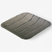 Schuur Door Rustieke Moderne Boerderij Zwart Chic Papieren Bordje (Gebogen)