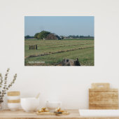 Schuur en hooiberg poster (Keuken)