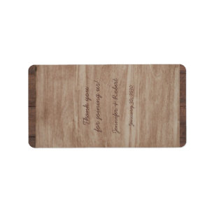 Schuur hout en berk land bruiloft lippenbalsem lab etiket