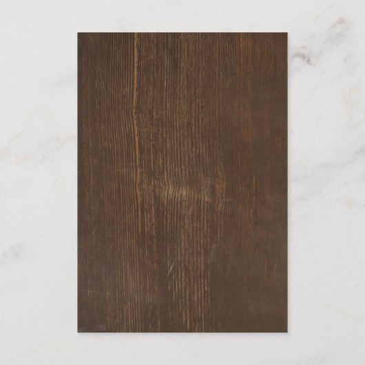 Schuur Hout En String Lights Bruiloft Informatie Informatiekaartje (Achterkant)