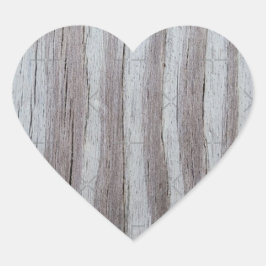 Schuur Hout Grijs Grijs Zwart Verticaal Gestreept Hart Sticker