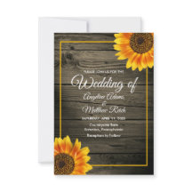 Schuur Hout + Rustieke Zonnebloem Huwelijk