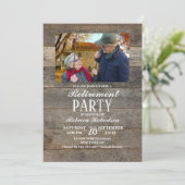 schuur hout western land rustieke Pensioen Partij Kaart (Staand voorkant)