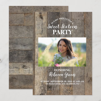 schuur hout western land Sweet sixteen party Kaart