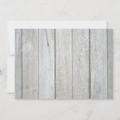 Schuur Hout Wildbloemen Mason Jar Ribbon Bruiloft Kaart (Achterkant)