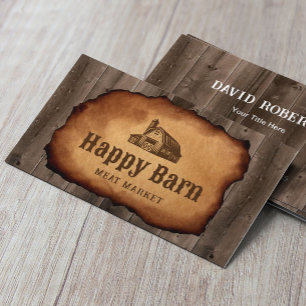  schuur huis slager winkel vleesmarkt visitekaartje