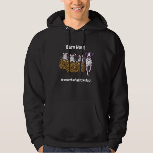 Schuur Hunt op zoek naar ratten met Duitse SH poin Hoodie