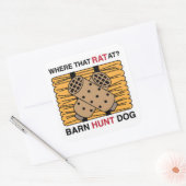 SCHUUR HUNT VIERKANTE STICKER (Envelop)