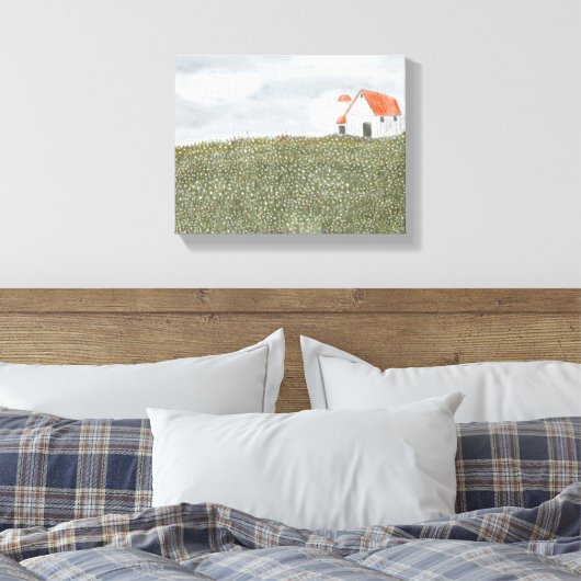 Schuur landschap muur kunst canvas afdruk (Insitu (Slaapkamer))