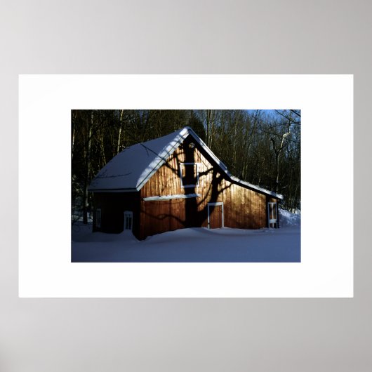 schuur met schaduw poster (Voorkant)