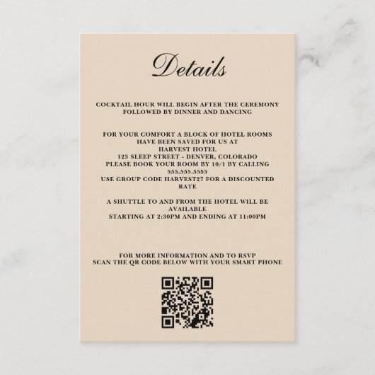 Schuur Paar QR Code en Details Informatiekaartje (Voorkant)