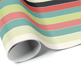 Schuur Rood Groen en Blauwgroen Cadeaupapier