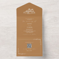 Schuur Rustiek Boerderij Bruiloft Goldenrod QR