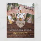 Schuur Rustieke Houten Fotocollage Gegraveerde Har (Voorkant)