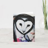 Schuur Uil Art Kaart (Voorkant)