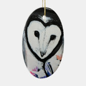 Schuur Uil Art Keramisch Ornament (Rechts)