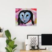 Schuur Uil Art Poster (Thuiskantoor)