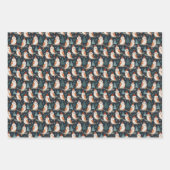 Schuur Uil Kerst Wrapping Papier Inpakpapier Vel (Voorkant 3)