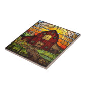 schuur van kunstglas tegeltje (Zijkant)