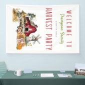 Schuur Windmolen Herfst Oogst Party Thanksgiving Spandoek (Beurs)