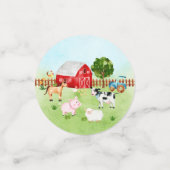 Schuurdieren Baby shower Confetti (Kleine voorkant)