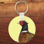 Schuurmiddel: ringhalskop sleutelhanger (Voorkant)