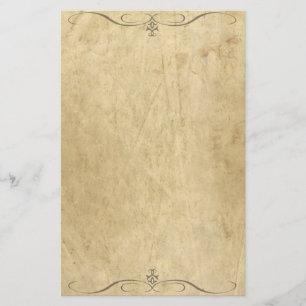  schuurpapier met decoratieve elementen briefpapier