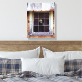 Schuurraam rustieke kunst print op gewikkeld canva (Insitu (Slaapkamer))