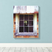 Schuurraam rustieke kunst print op gewikkeld canva (Insitu (Houten vloer))