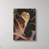 Schuuruil in pastel dierenschildering canvas afdruk (Voorkant)