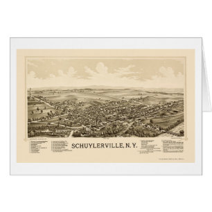 Schuylerville, NY Panoramic Map - 1889