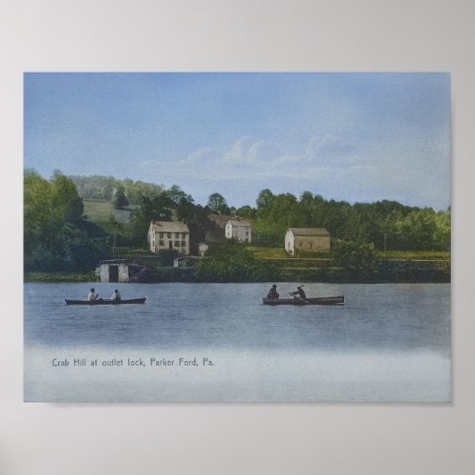 Schuylkill Canal Lock 57 Parker Ford PA Poster (Voorkant)